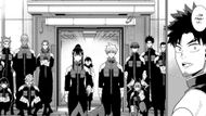 The Defense Force welcomes Kafka, as seen in the manga (Image credit: Shueisha)
